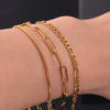 Stainless Steel Multilayers Chain Bracelet Women Simple Layered Girl Wrist Bracelet Jewelry Accessories Length 18cm+5cm - Image 4
