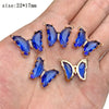 5pcs/lot Colorful Crystal Butterfly Pendant Glass Gradient Charms For Korean Women Necklace Choker Jewelry Accessories - Image 13