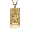 22 Style Classic Tarot Card Pendant Necklace Double Sided Zircon Tarot Necklace Major Arcana Empress Sun Star Sign Women Jewelry - Image 10