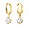 Small Hoop and Stud Earrings with Charm and Chain Styles - Image 21