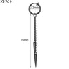 Zemo 1 PC Punk Stainless Steel Clip-on Earrings Long Tassel Pendant Earring Taper Cross Feather No-Pierced Fake Piercing 12/14MM - Image 20