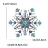 Rhinestone Snowflake Brooch Pin for Christmas and Holiday Outfits - Image 8