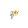 Silver Zircon Stud Earrings 1PC Eight pointed star Women Gold/Silver Heart Flat back piercing Jewelry Gift - Image 39