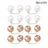 Imitation Pearl Double Head Brooch Pin Waist Clip Set - Image 12