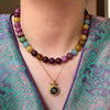 Colorful Tourmaline Stone Gold Female Beads Chain Necklace Jewelry For Women Birthday Gifts - Image 4