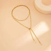 Irregular Gold Color Ccb Bead Pendant Necklace Women Punk Multilayer Y-shaped Necklace Jewelry Gift - Image 6