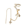 1pc Delicate Moon Star Long Chain Fake Piercing Earclip Earrings for Women Earcuff without Hole Y2k Jewelry Gifts - Image 8