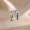 Charm Silver Moon Flower Snowflake Colorful Love Earrings, Suitable for European Women's Valentine's Day Jewelry Gifts - Image 18