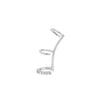 1PC Silver Sparkling Zircons Long Chain Tassel Clip Earrings For Women Elegant Wedding Party Jewelry Ear Cuff - Image 23