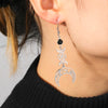 Goth Stainless Steel Earring Triple Rune Moon Phase Pentagram Earrings Woman Men Vintage Jewelry Ear Piercing Witch Knot - Image 2