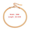 Blade Chain Anklets for Women Gold Color Bracelet on The Leg Stainless Steel Snake Chains Beach Accessories Jewelry - Image 19