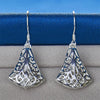 Silver Hollow Scallop Earrings for Women Wedding Party Gift Accessories - Image 6