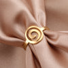 Spiral Swirl Circle Ring for Women Stainless Steel Minimalist Finger Ring Couple Jewelry Party Gift - Image 5