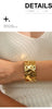 Wide Stainless Steel Cuff Bracelet in Gold-Tone or Silver-Tone - Image 10