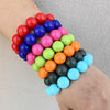 Colorful Acrylic Beaded Bracelet in Multiple Shades - Image 6