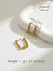 Stainless Steel Hoop Earrings For Women Men Heart Star Oval Rectangle Round Triangle Gold Color Punk Hip Hop Jewelry - Image 4