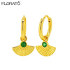 Silver Needle Gold-color Hoop Earrings for Women Shell Pendants Earrings Jewelry Gifts - Image 26
