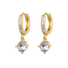 Crmya Cute Cubic Zirconia CZ Gold Silver Plated Hoop Drop Earrings For Women Dangle Earring Jewelry - Image 39