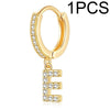 A-Z Letters Initial Pendant Earrings Hoop Earrings Men Golden Color Jewelry Earring Alphabet Name Earrings Women 1pcs - Image 10