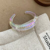 Irregular Geometric Acrylic Cuff Bracelet in Multiple Styles - Image 26