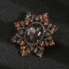 Women Men Rhinestone Ginkgo Badges Brooches Casual Unisex Metal Shiny Crystal Suit Office Pins Jewelry - Image 8
