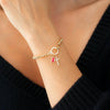 Zircon Cross Charm Bracelet for Women Stackable Birthstone Bracelet Stainless Steel Beaded Stretch Hand Chain Jewelry Girlfriend - Image 3