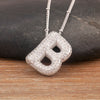 Light Aesthetic 26 A-Z Letters Sparkling Zircon Pendant Necklace Initials Alphabet For Women Lucky Jewelry Accessories - Image 15