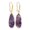Crystal Earrings With Droplet Shaped Purple And Green Women's Earrings Bold European And American Style Gift Accessories - Image 7