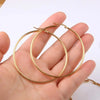 1Pair 10-100mm Classic Small/Big Hoop Earrings for Women Stainless Steel Simple Jewelry - Image 2