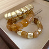 Square-Spliced Bead Bangle with Elastic Cord and Multiple Designs - Image 22