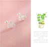Lotus Flower Stud Earrings with Petal Details - Image 8
