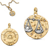 Silver Lucky The Twelve Zodiac Signs Golden Disc Pendant Necklace For Women Jewelry Birthday Gift - Image 25