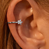 1 Pc Vivilady Autumn/Winter Christmas Snowflake Zircon Clip Earring for Women Jewelry Minimalist Accessories - Image 13