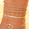 20 Pcs/Set Bohemian Twisted Snake Chain Anklet For Women Summer Beach Vintage Simple Foot Ankle Bracelet On Leg Jewelry Gifts - Image 9
