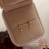 Silver Flower Tassel Zircon Stud Earrings Women Creative Versatile Banquet Jewelry - Image 1