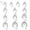 ZS 1PC 2/4/6/8G Spike Horseshoe Nose Ring Stainelss Steel Cone Large Gauge Piercings Internal Threaded Septum Nose Ear Expander - Image 2