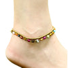 Bohemian Ankle Bracelets for Women Teen Girls, Handmade Anti Vintage Stone Beaded Chain Bells Anklet Foot Jewelry - Image 6