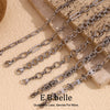 Silver Color Paper Clip Splicing Rough Round Chain Bowtie Rhombus Geometric Minimalist Love Bracelet - Image 1