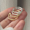 Silver Rings For Women Geometric Jewelry Finger Adjustable Simple GOld Narrow Ring For Party Birthday Gift - Image 1