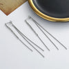 Simple Long Chain Tassel Drop Earrings for Women Dangle Earring Gold Silver Color Piercing Line Ear Gifts - Image 3