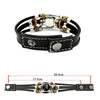 26 Letter A-Z Charms for Bracelets ID Name Friendship Black Braided Multilayer Punk Leather Bracelet Men Women Kids Family Gifts - Image 3