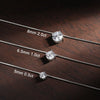 Pandent Necklace Silver Plated White Gold Gra Dainty Necklaces for Women - Image 2