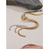 Stainless Steel Flat Snake Chain Long Adjustable Necklace Stylish Daily Minimalist Jewelry - Image 4