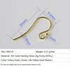 ear hook,24 0.8mm silver earring wire hooks with 2mm ball,1pair - Image 5