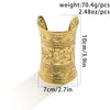 Exaggerated Punk Heavy Metal Cuff Open Bangles for Women Vintage Carving Patterns Charm Bracelet Grunge Jewelry Gift Men Party - Image 4