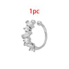Small Hoop and Stud Earrings with Charm and Chain Styles - Image 48