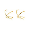 4 Pcs Stainless Steel Ear Cuff Criss Cross Double Lines Ear Cuffs Non Piercing Minimalist fake Helix Earcuff Cartilage Earring - Image 8