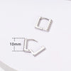 Minimalist Square Rectangle Hoop Earrings For Women Elegant Gold Color Huggie Hoops Anniversary Jewelry - Image 8