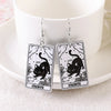 Rectangular Double Sided Tarot Cat Acrylic Earrings Halloween Magic Divination Animals Epoxy Pendant Earring for Women Jewelry - Image 20
