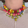 Dopamine 3D Fruit Beaded Necklace Bohemian Retro Pomegranate Strawberry Tomato Choker Exaggerated Bracelet Bikini Jewelry Gift - Image 6